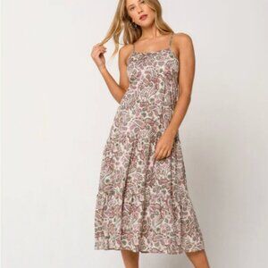 GUC Patrons of Peace Boho Paisley Floral Midi Dress